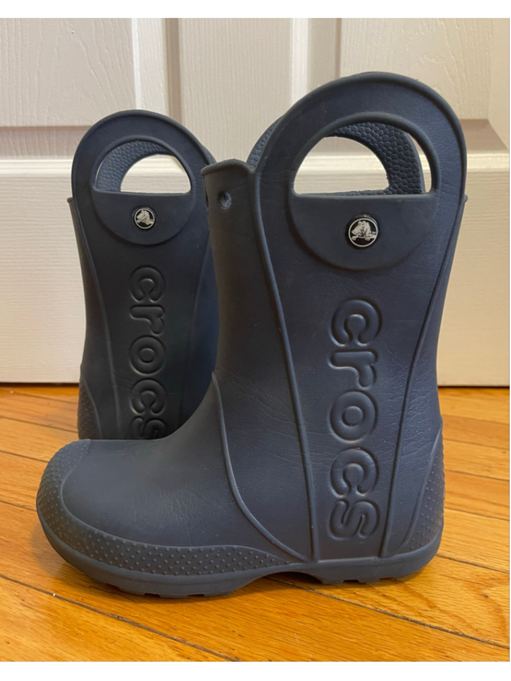 Crocs Kids Handle It Rain Boots Navy Size 1 Little Kid M